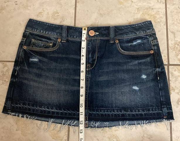 Aeropostale  Distressed Denim Mini Skirt