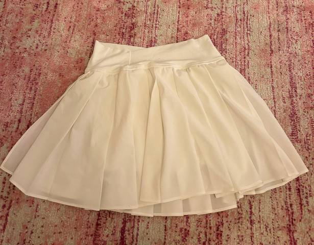 Aerie Offline White Pleated Tennis Skirt