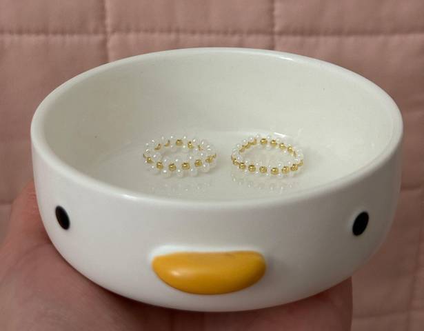 Handmade Pearl White Beaded Bands Set