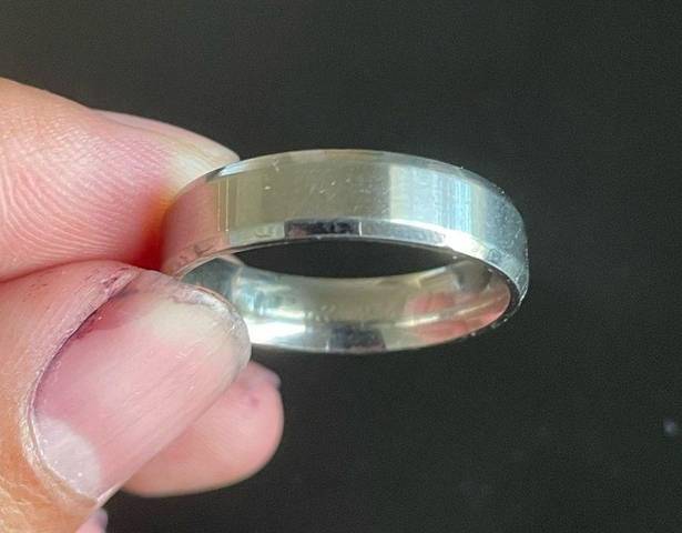 Edge Pre-owned silver carbide  ring size 12