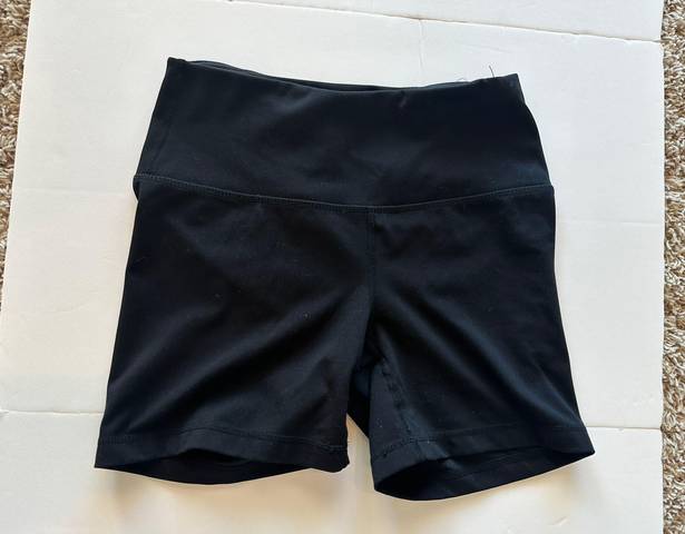 Black High Waisted Biker Shorts