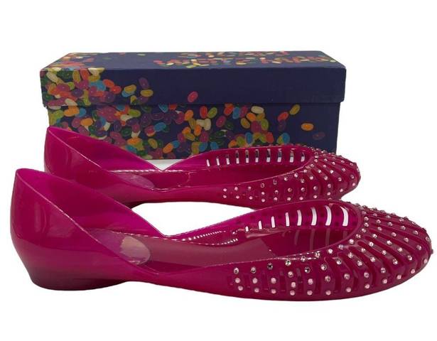 Stuart Weitzman Jealous  Jelly d'Orsay Flat - Raspberry - 38