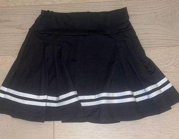 Black Pleated Tennis Skirt