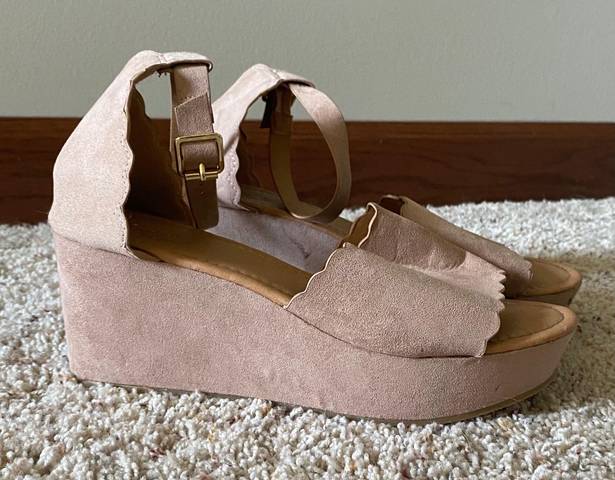 Charlotte Russe Open Toe Wedges