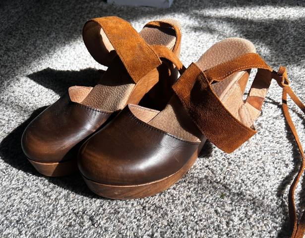 Free People Belmont Leather Clogs