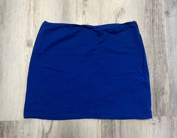 Edikted Blue Mini Skirt