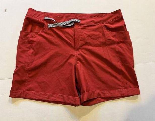 Zyia  Active Not Just A Trail Shorts Women’s Size XXXL 3XL Red Outdoor Athlesiure