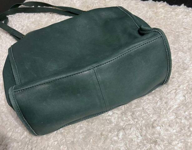 Krass&co American Leather  Handbag Shoulder Bag Purse Hobo  Green