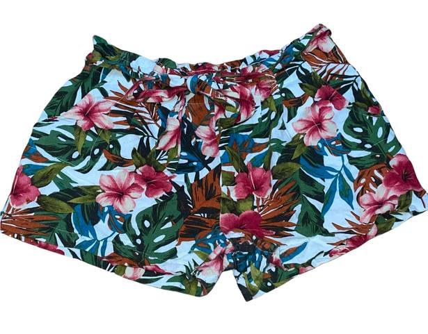 Bebop Tropical Floral Print Shorts