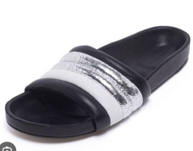 Isabel Marant ISABEL MARANTMetallic Leather Pool Slide 41