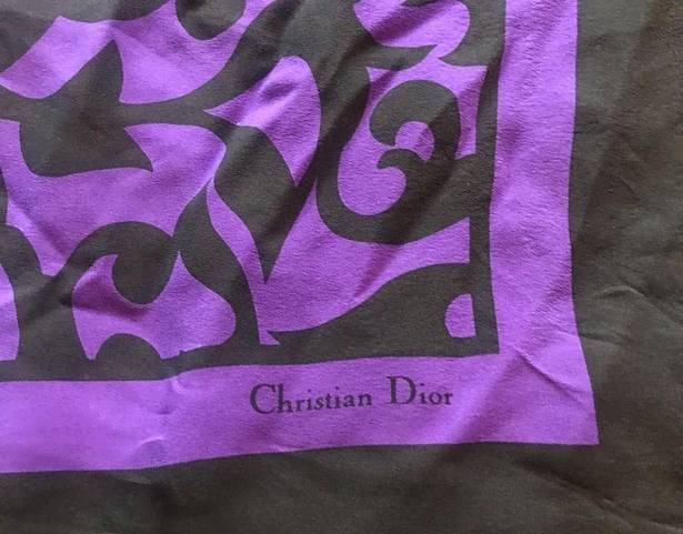 Christian Dior  Square Silk Scarf