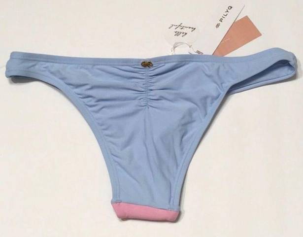 PilyQ New.  pink and blue color block teeny bottoms.  Small