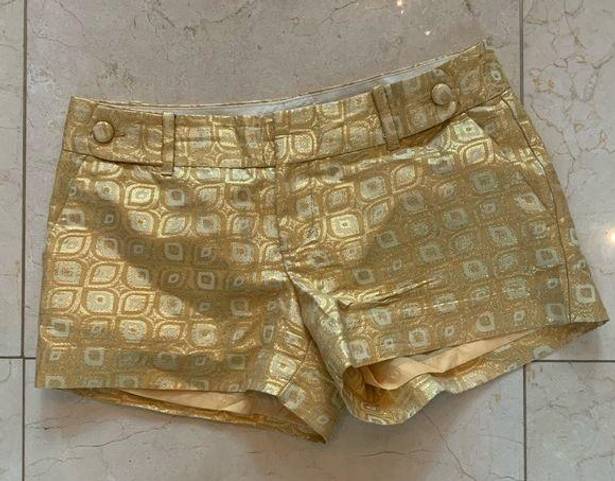 Banana Republic  NWOT Gold/Yellow Metallic Shorts