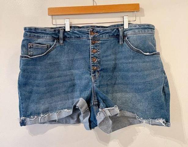 Ava & Viv  Button Fly Denim Shorts