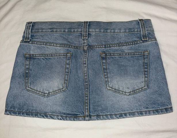 Brandy Melville Malia Denim Mini Skirt