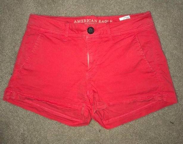 American Eagle Pink Khaki Shorts