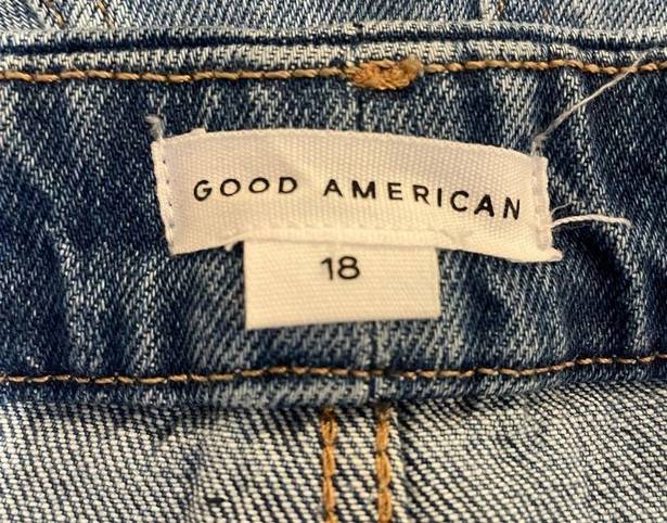 Good American  Good Boy High Rise Straight Wide Release Hem