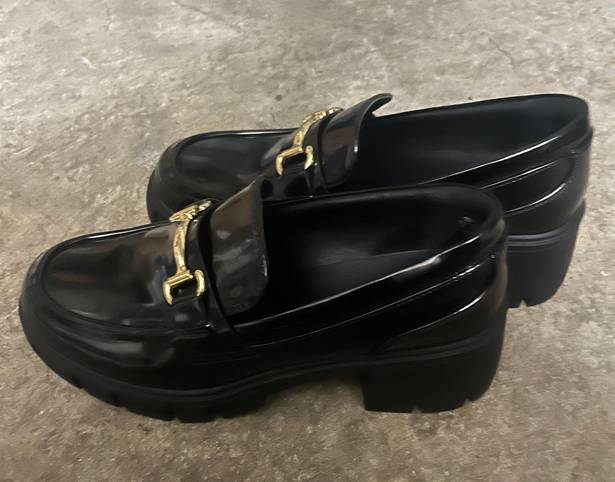 Dream Paris Platform Loafers Black