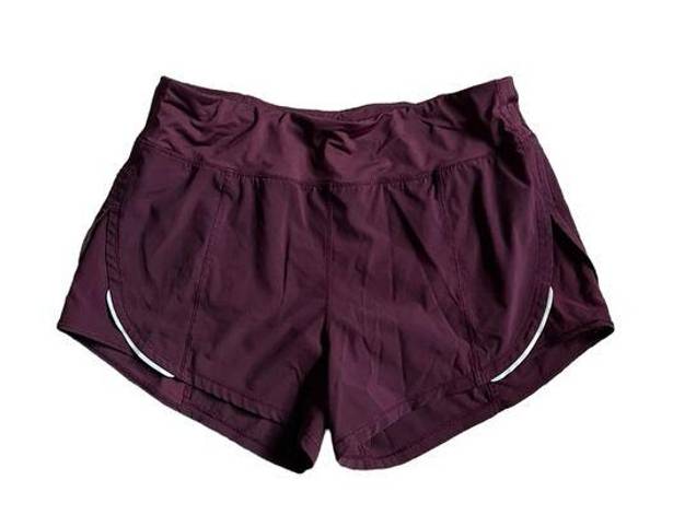 Zyia  Shorts Running Athletic Built In Brief small burgundy