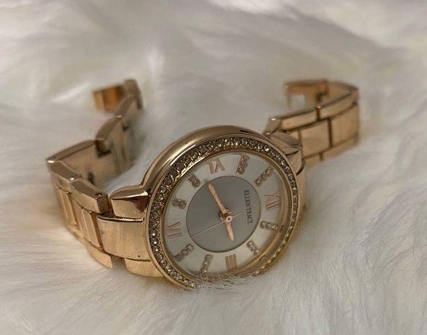 Ellen Tracy  Ladies Quartz Watch in rose gold