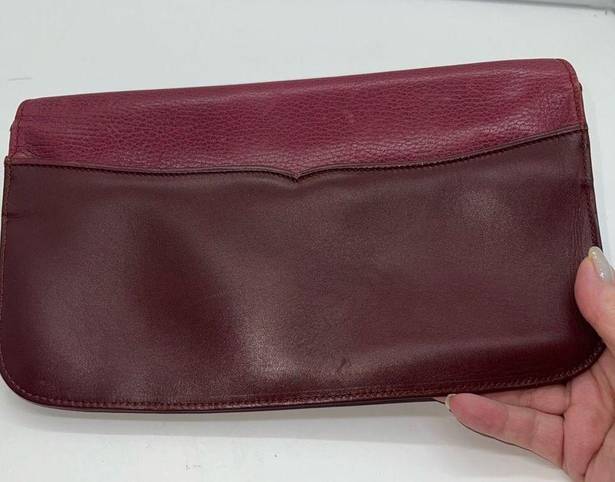 Cartier  Clutch bag Must de Line Pouch Clutch bag Leather Wine Red