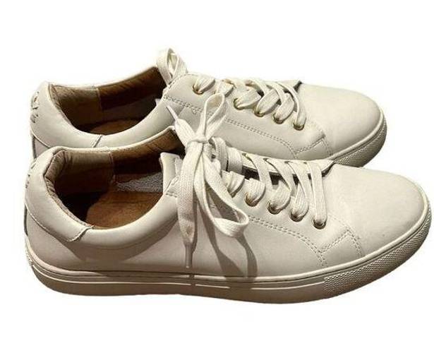 Jack Rogers  Women's Rory Sneaker White leather lace up Size 7