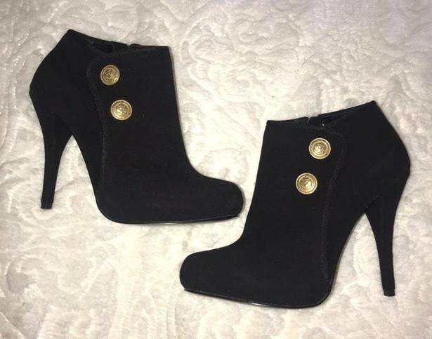 Guess Black Suede Booties