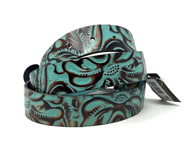 Patricia Nash Women’s Vietri Turquoise Leather Belt