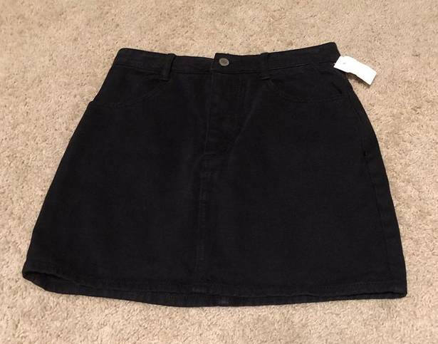 Brandy Melville Black denim mini skirt never worn