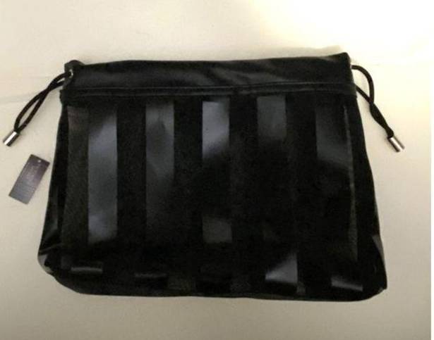 Victoria's Secret Victoria Secret Legacy Black Stripe Mesh Beauty Bag