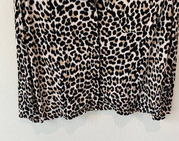 Kate Spade Animal Print Pajama Top Size Large