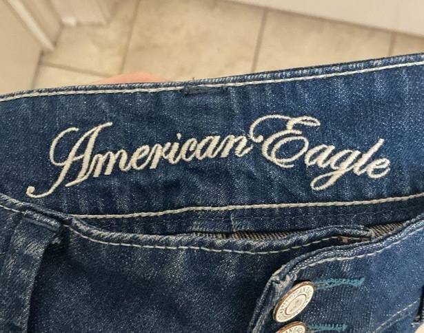 American Eagle Y2K Low Rise Denim  Mini Skirt