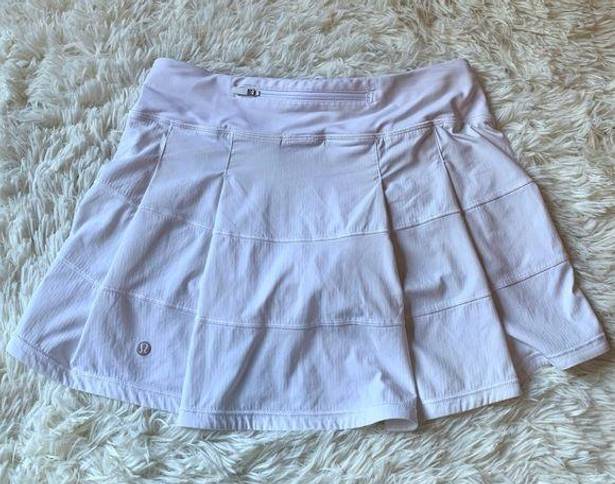 Lululemon  Pace Rival Skirt (Tall) *4-way Stretch 15"
White