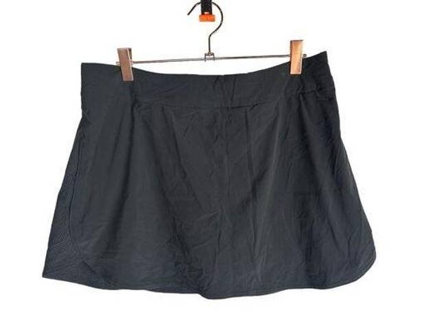 Outdoor Voices  Women’s Skort L Zip Inner Drawstring Pull On Black Golf