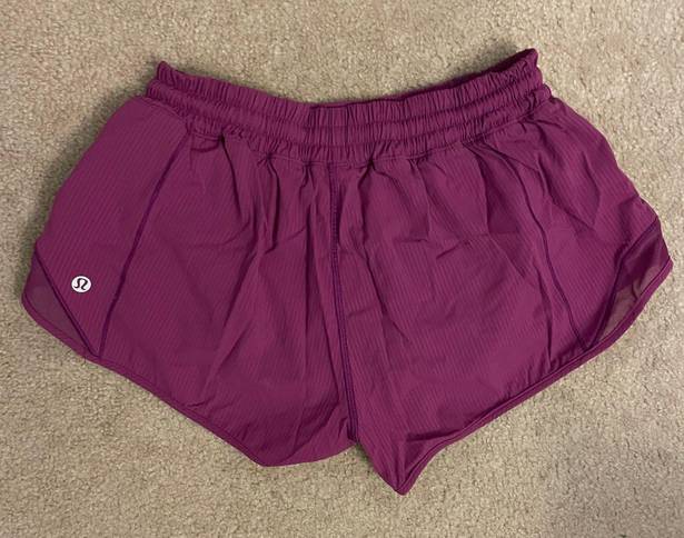 Lululemon Purple Hotty Hot Shorts 2.5”