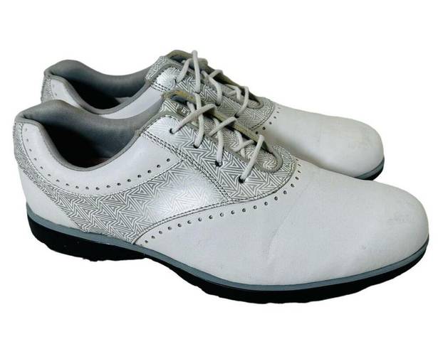 FootJoy  eMerge Womens White/Silver Soft Spike Golf Shoe Womens 9.5 93902