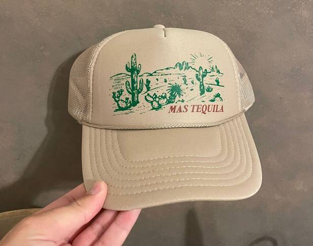 tequila trucker hat Tan