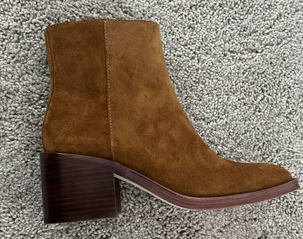 Loeffler Randall  Women's Blakely Square Toe Mid Heel Boots 8.5