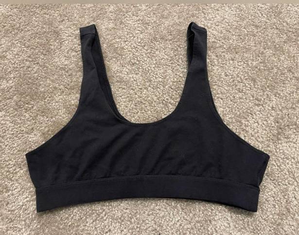 Good American Women’s  Lounge Essential Scoop Sports Bra Black Size 3/Large