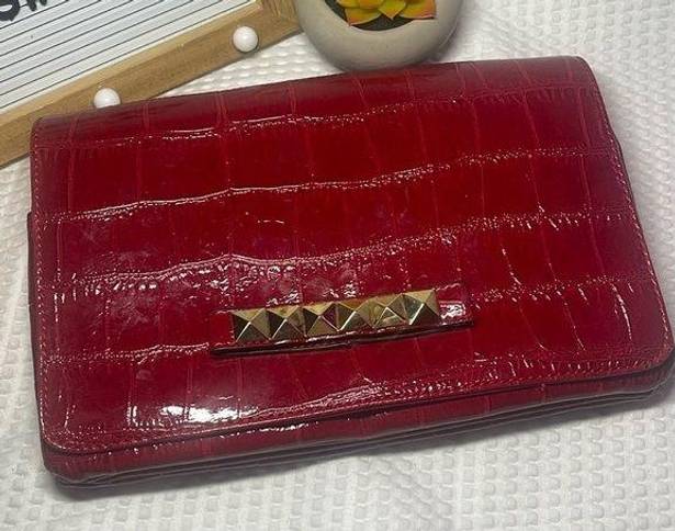 Cosmopolitan  Red Snake Skin Crossbody Clutch Bag / Purse long Strap