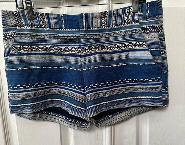 Joie  Merci ethnic multi stripe blue shorts