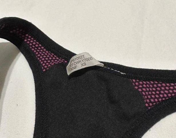 Tommy Hilfiger  Reversible Sports Bra Sz Extra Small XS Pink / Black