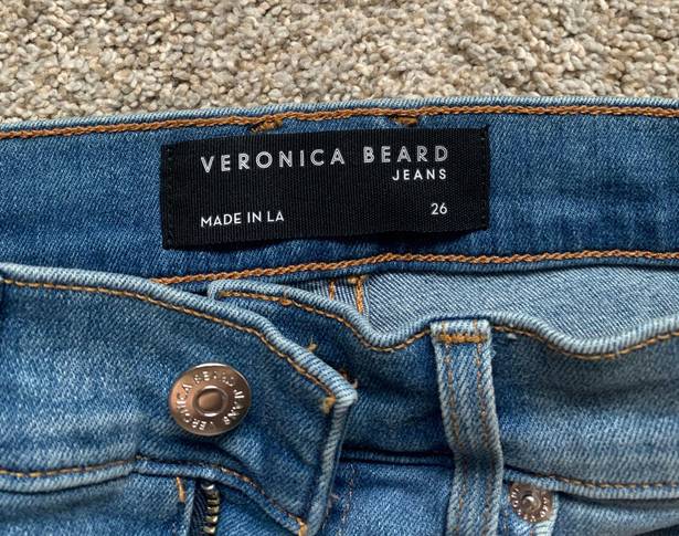 Veronica Beard High Waisted Straight Leg Jeans
