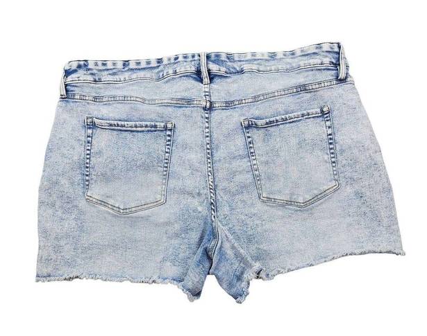 Ava & Viv  Womens Plus Size 26W Acid Wash Stretchy Denim Jean Shorts