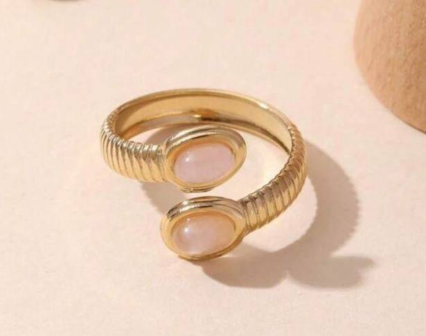 Gold Stone Decor Wrap Ring