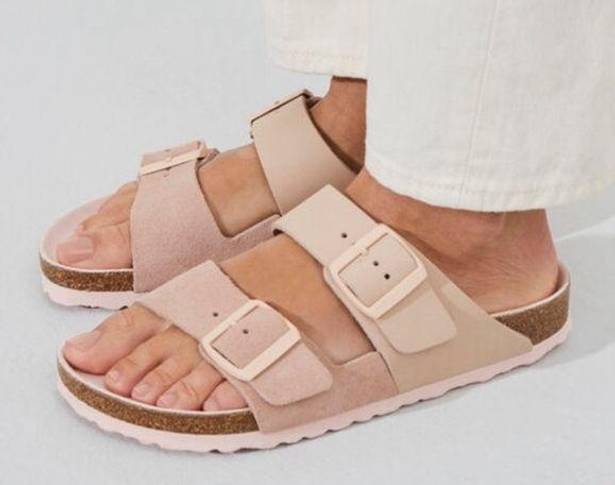 Birkenstock  Arizona Split Light Rose Nubuck/Suede Leather