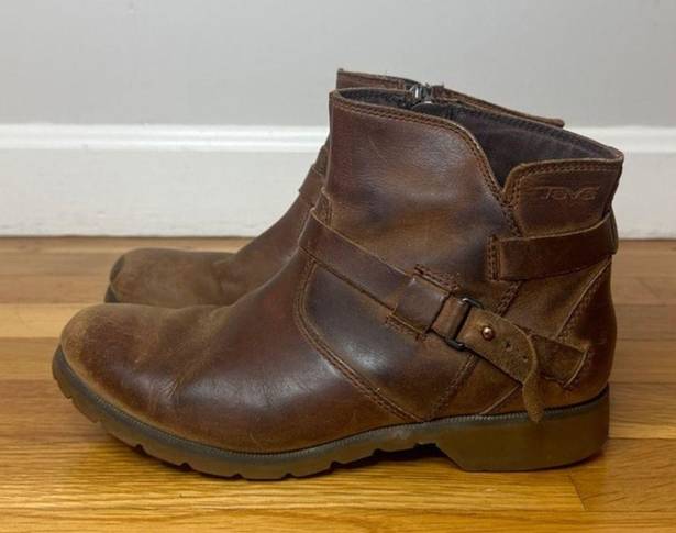 Teva  Women’s De La Vina Ankle Bootie in Brown Size‎ 6.5