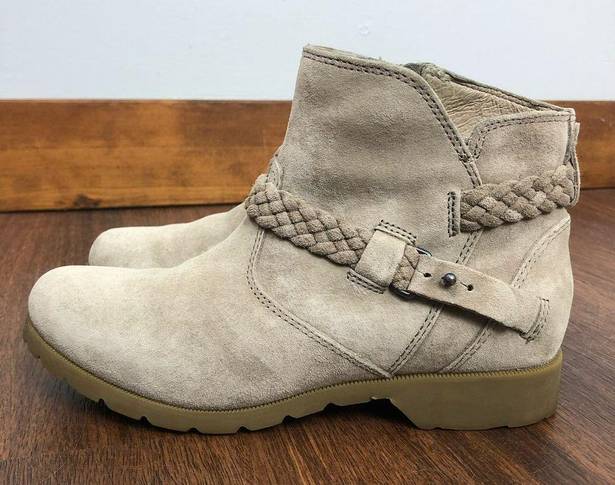 Teva NEW  Delavina Taupe Suede Ankle Boot Sz 6.5