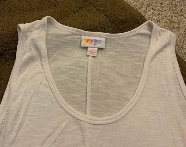 LuLaRoe  White Tank Top Size S