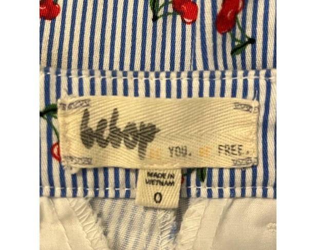 Bebop  Super Cute Striped Cherry Cherries Shorts Sz 0